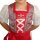 Fesches Kinderdirndl mit Bluse &amp; Sch&uuml;rze Fb. rot / rose 152