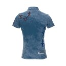 Trachten- / Poloshirt DIRK Fb. blau oilwashed L