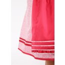 Dirndl / Kleid ELIANE mit Sch&uuml;rze Fb. rot L 60 cm
