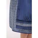 Dirndl / Kleid ALISON mit Sch&uuml;rze Fb. blau L 70 cm