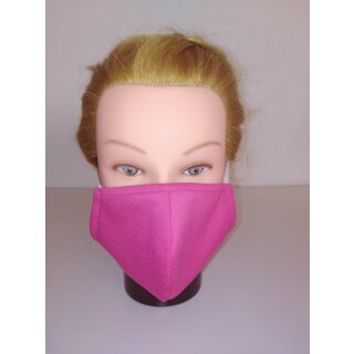 NEU! Mund - Nasen - Maske / Behelfsmaske waschbar Fb. pink